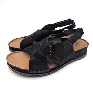 Born Ebba Slingback Casual Sandals Open Toe Women's Black Size US11 EU41-42